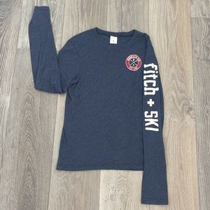 Abercrombie & Fitch Kids Long Sleeve “Fitch & Ski” TShirt-XL